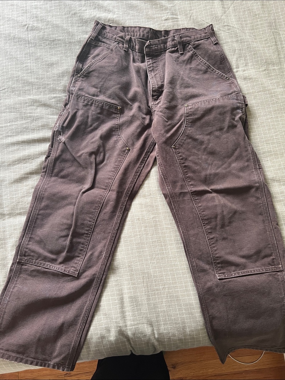 Carhartt Men’s Vintage Work Pants in faded Brown